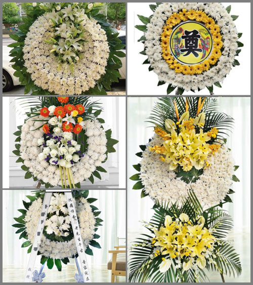 四川成都双流区中和街道蒲草社区花圈速递